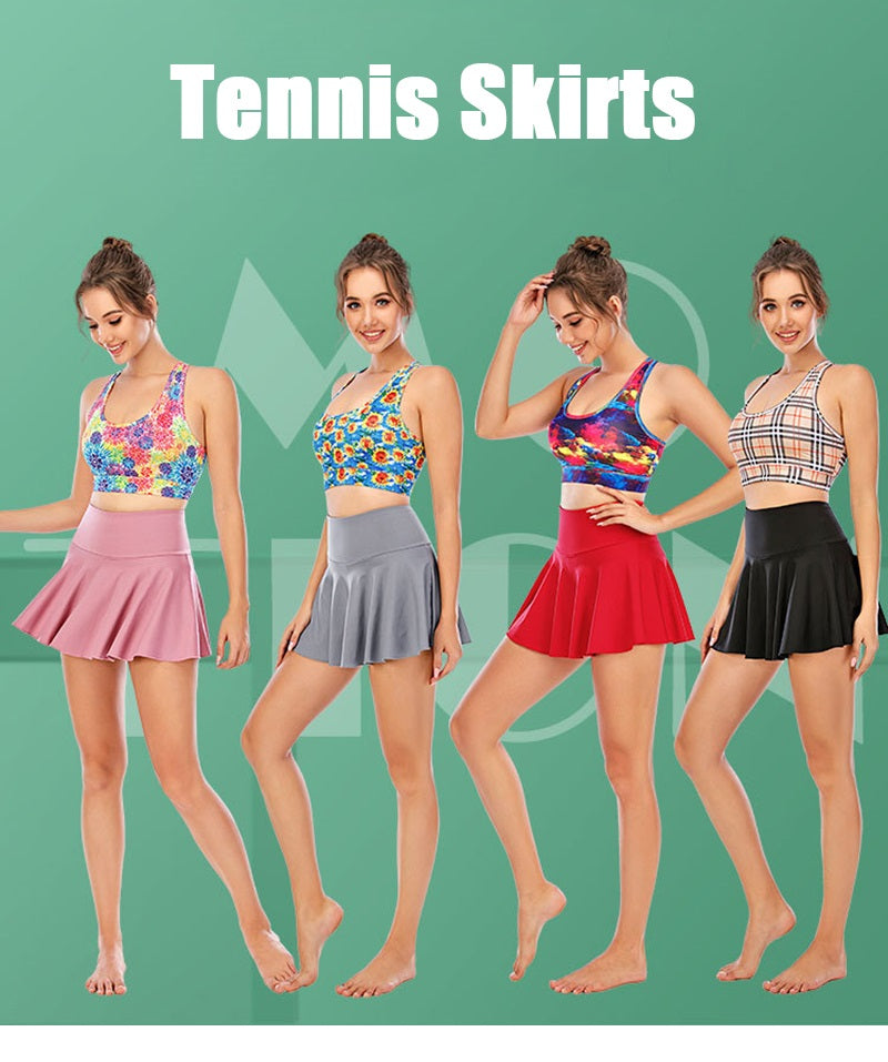 Tennis Skirts Women Golf Fitness Running Short Sport