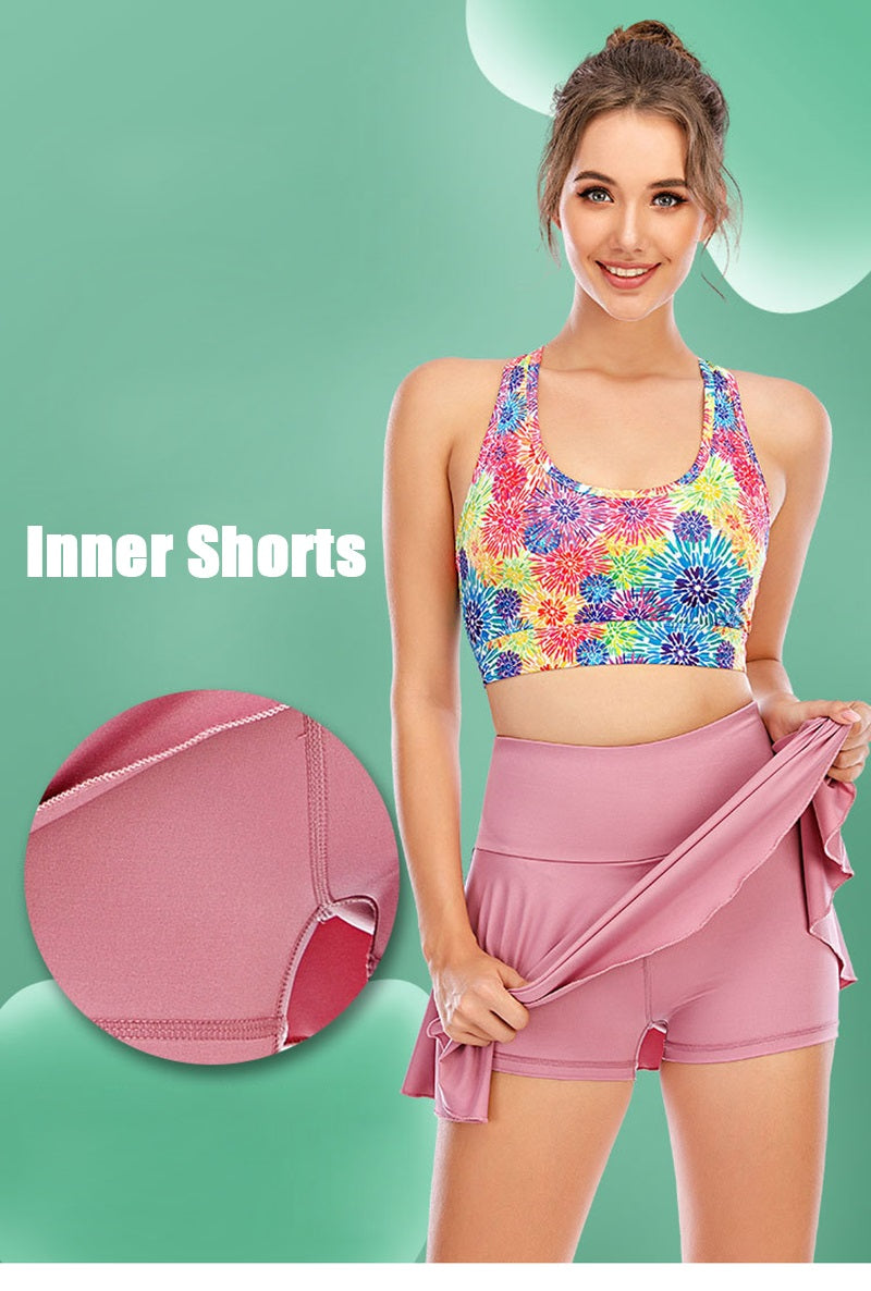 Tennis Skirts Women Golf Fitness Running Short Sport