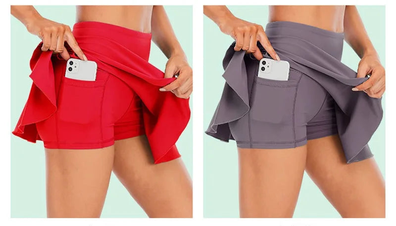 Tennis Skirts Women Golf Fitness Running Short Sport