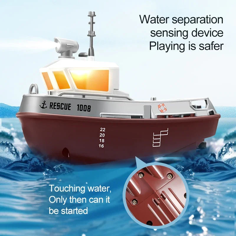 Remote Control Ship Electric Watercraft Model kid Gift