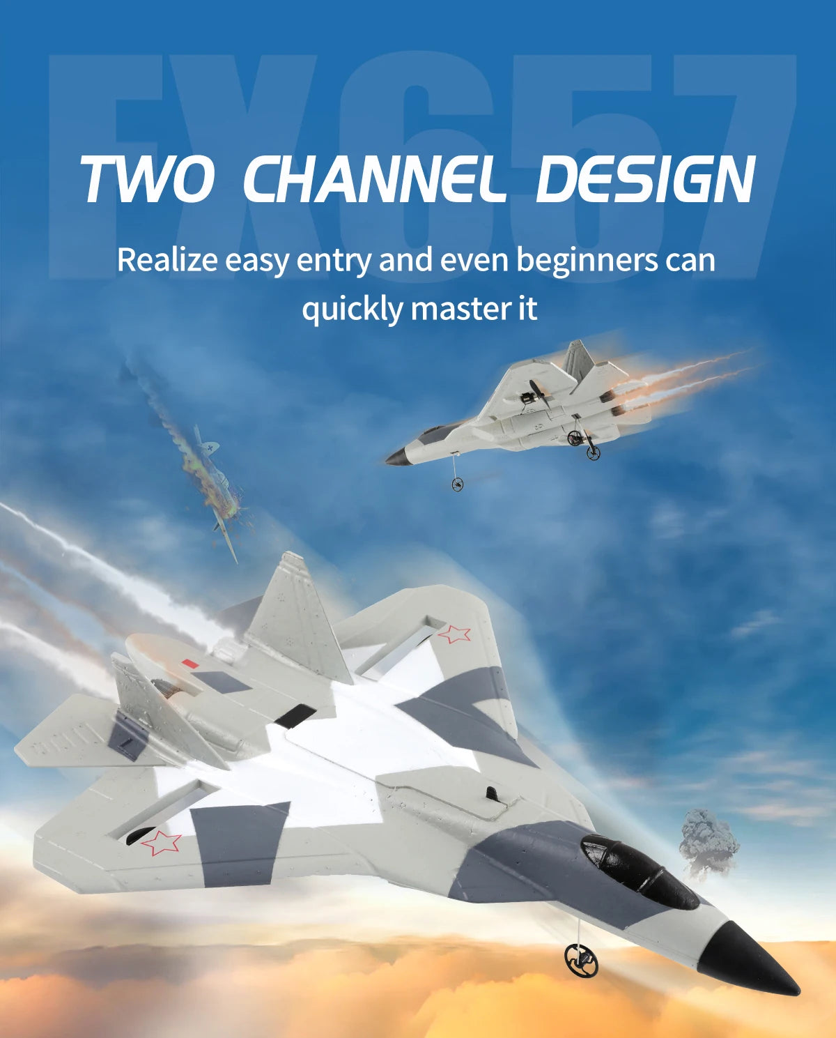 Remote Control Fighter Plane Glider Airplane Boys Toys