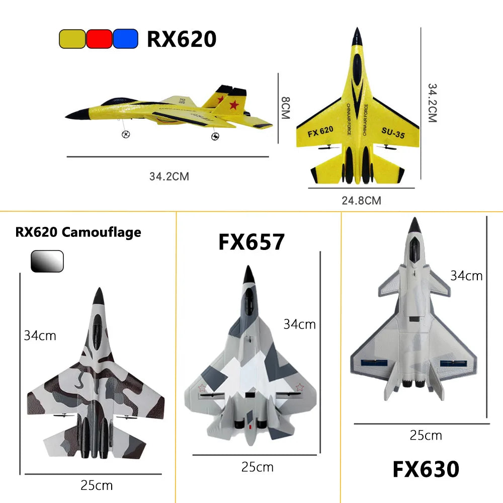 Remote Control Fighter Plane Glider Airplane Boys Toys