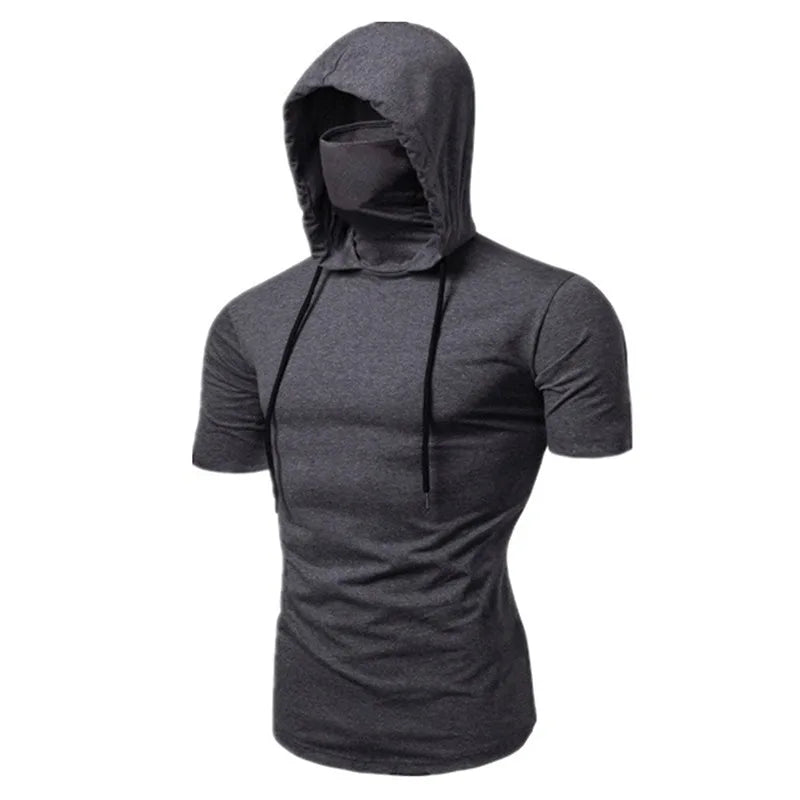 Large Mask Hoodie Sweatshirt Hooded Tops Cycling