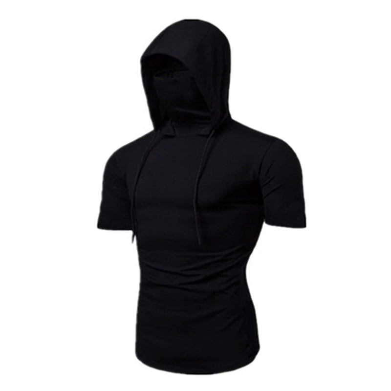Large Mask Hoodie Sweatshirt Hooded Tops Cycling