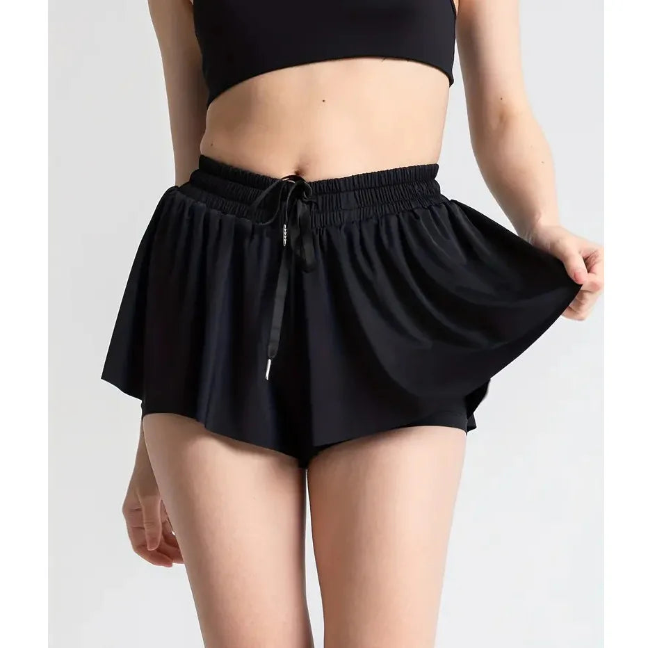 2in1 Jogger Flowy Athletic Shorts for Women