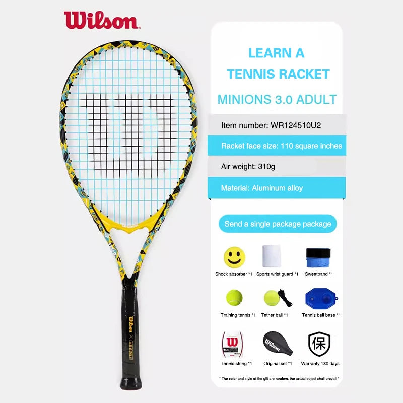 Wilson Professional Adults Beginner Carbon Elastic Tennis Racket