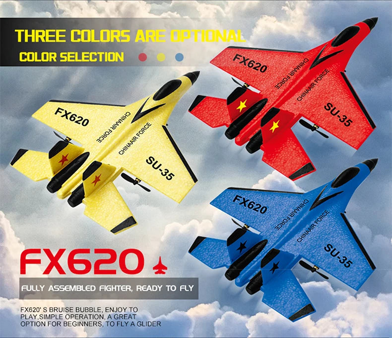 Remote Control Fighter Plane Glider Airplane Boys Toys