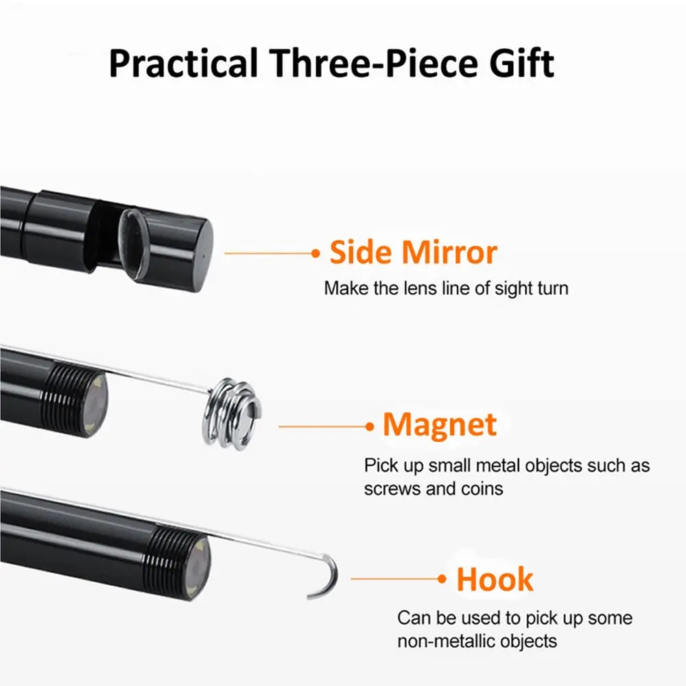 Android Flexible Inspection Borescope Cameras for Phone PC