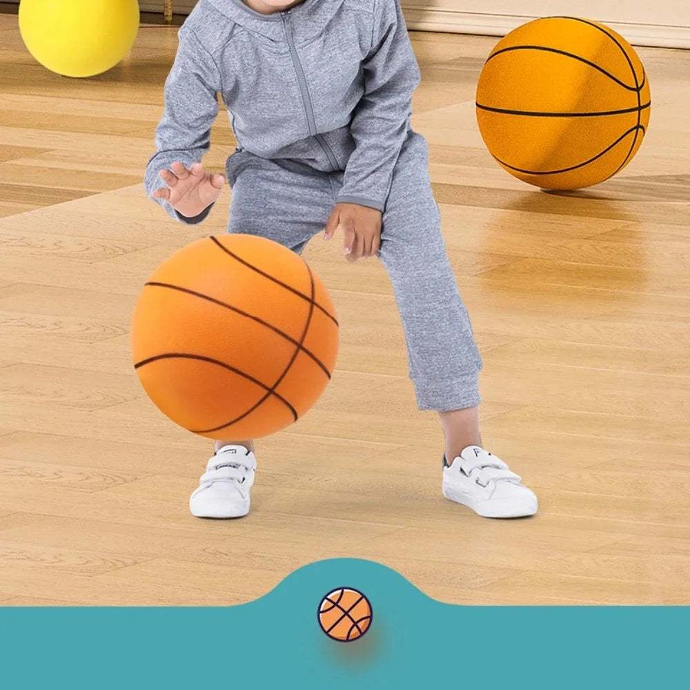 Silent Ball Bounce Squeezable Mute Bouncing Basketball