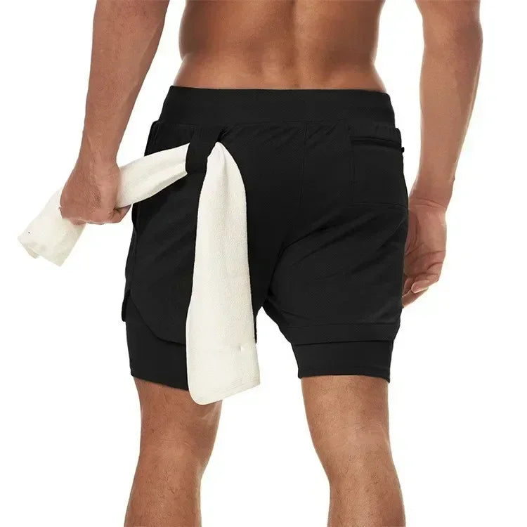 Berserk- Men's 2-in-1 sports short quick drying shorts,