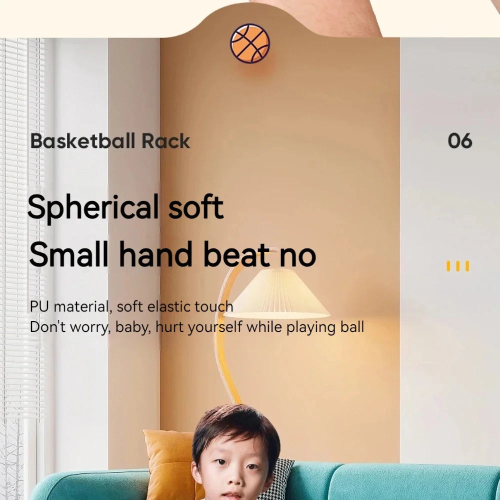 Silent Ball Bounce Squeezable Mute Bouncing Basketball
