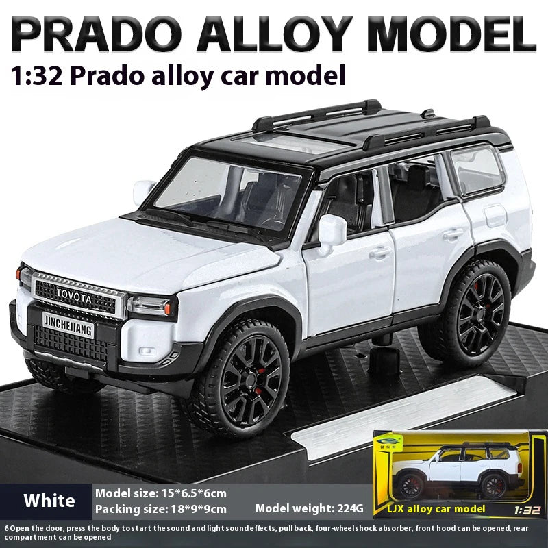 TOYOTA PRADO Diecast Model Collectibles Decorative Gift Boy