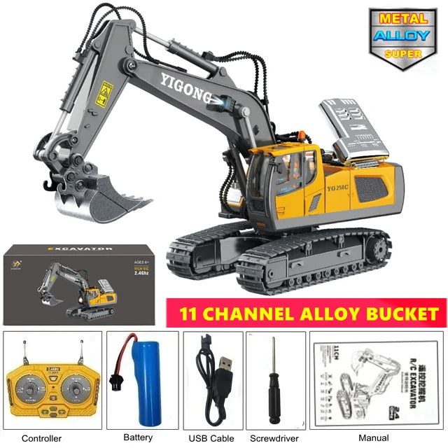 Remote Control Excavator childdren Kids Gifts