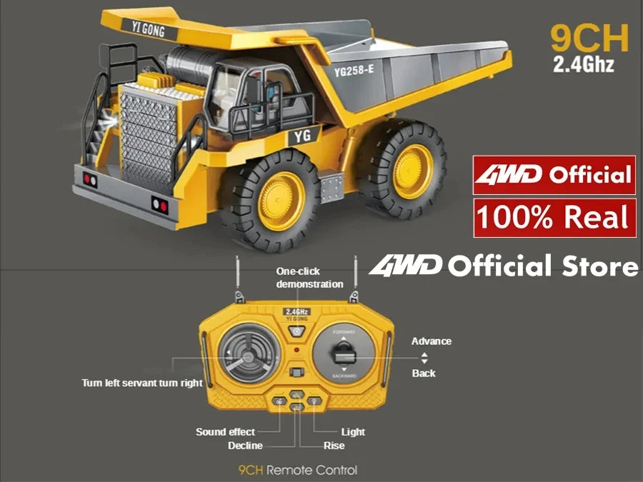 Remote Control Excavator childdren Kids Gifts