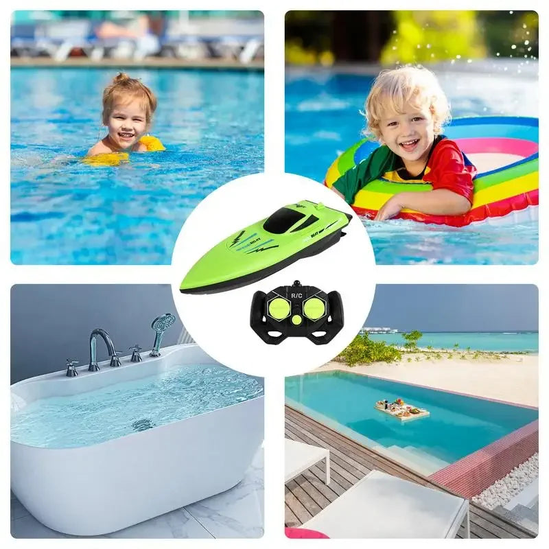 Remote Control Boat Waterproof Fast Racer Pool Toys