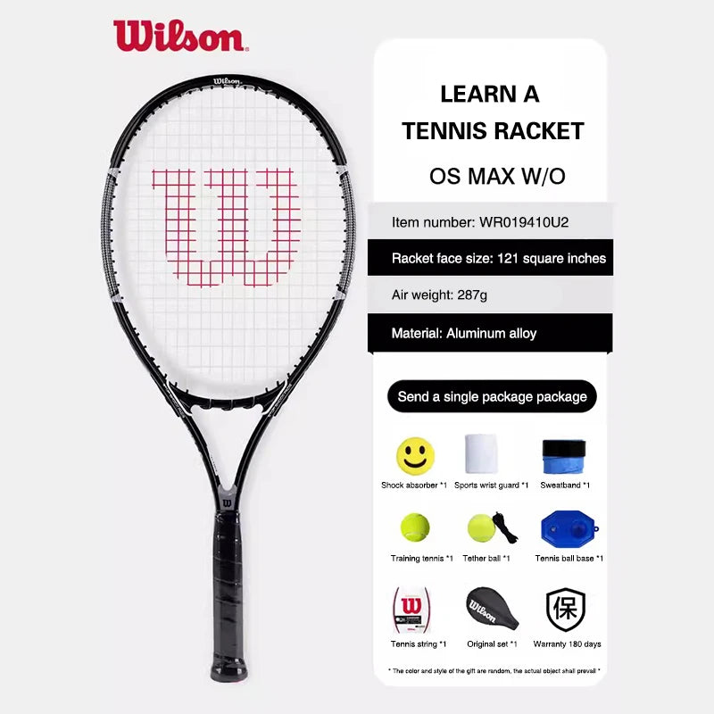 Wilson Professional Adults Beginner Carbon Elastic Tennis Racket