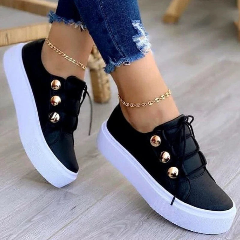 PLatform Shoes Plus Size Flats Women Slip On Tennis Shoes