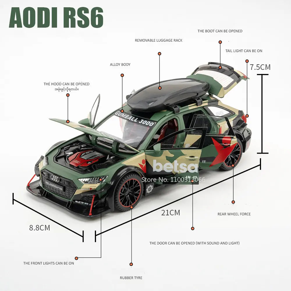 Audi Modified Diecast Boys Gifts Children