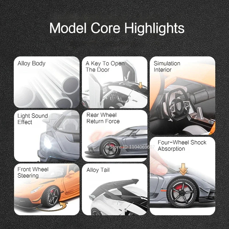 Diecast Light Music Sports Cars Gift Boys