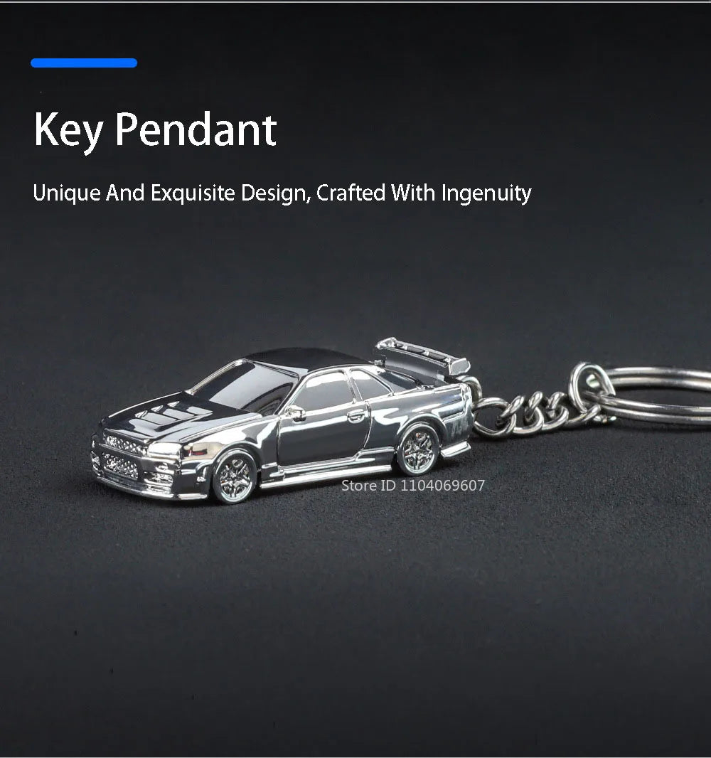 Diecast Keyring Electroplating Painting Keychains Boys Gifts Friends