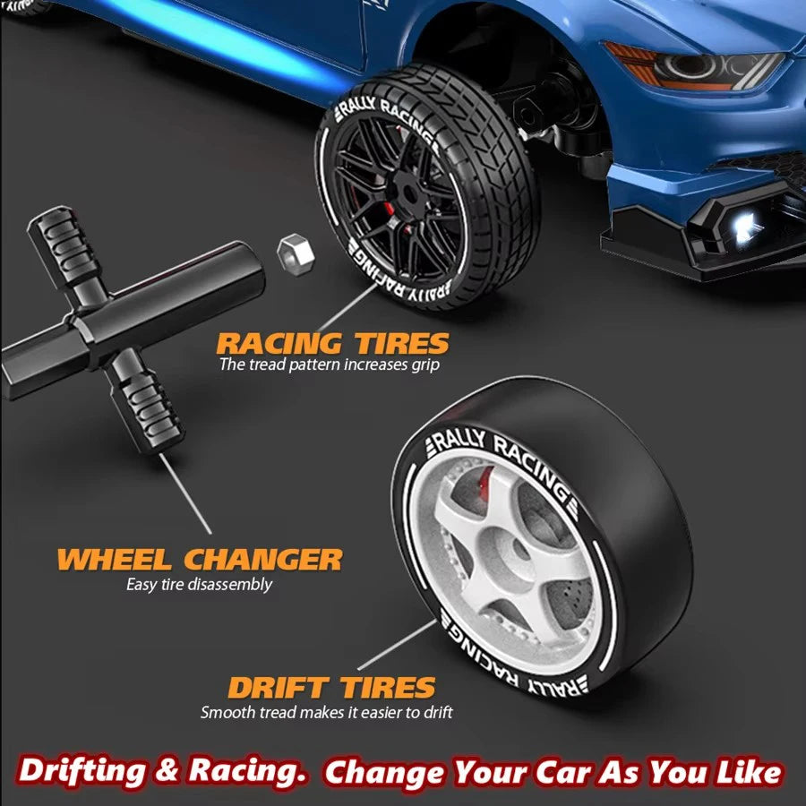 Mustang Remote Control Racing Car Replaceable Tire