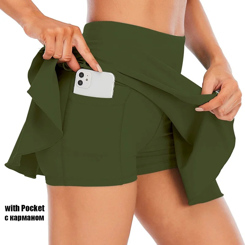 Tennis Skirts Women Golf Fitness Running Short Sport
