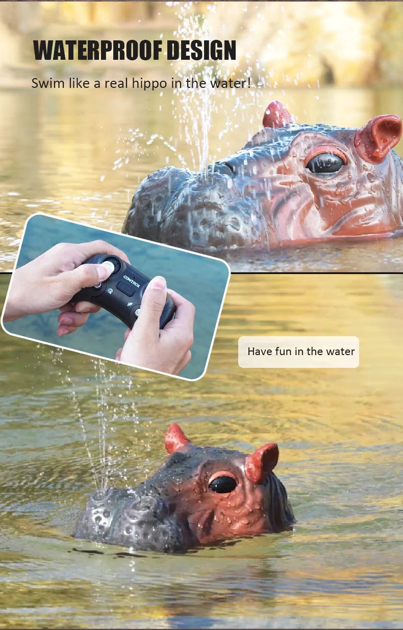 Remote Control Hippopotamus Outdoor Children Toys Kids Gifts