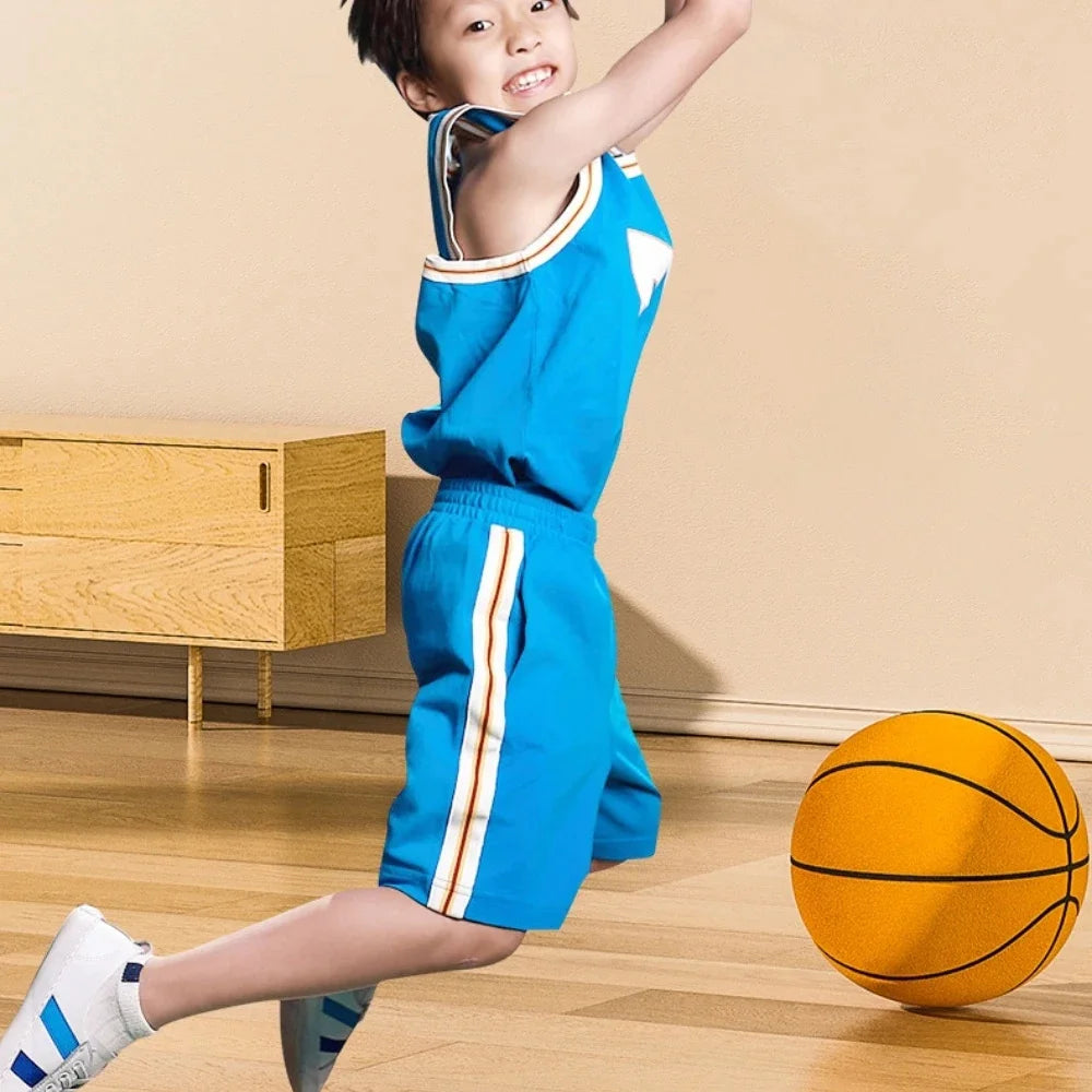 Silent Ball Bounce Squeezable Mute Bouncing Basketball