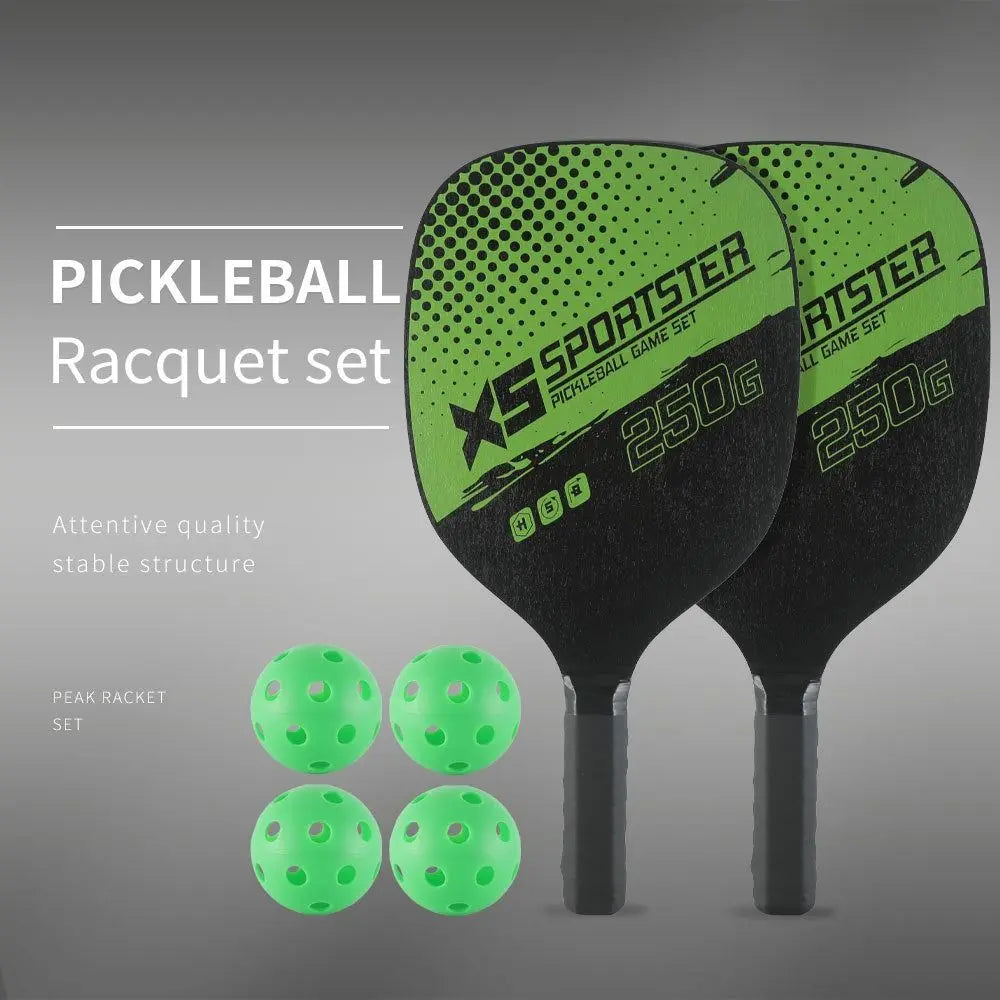 Wooden Pickleball Rackets Bag Beginner Pickleball Game Set
