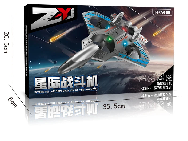 Remote Control Foam Fighter Airplane Toy With Light