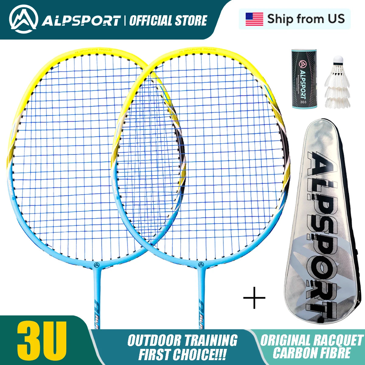 Badminton Training Ball US Approved Racket ALP