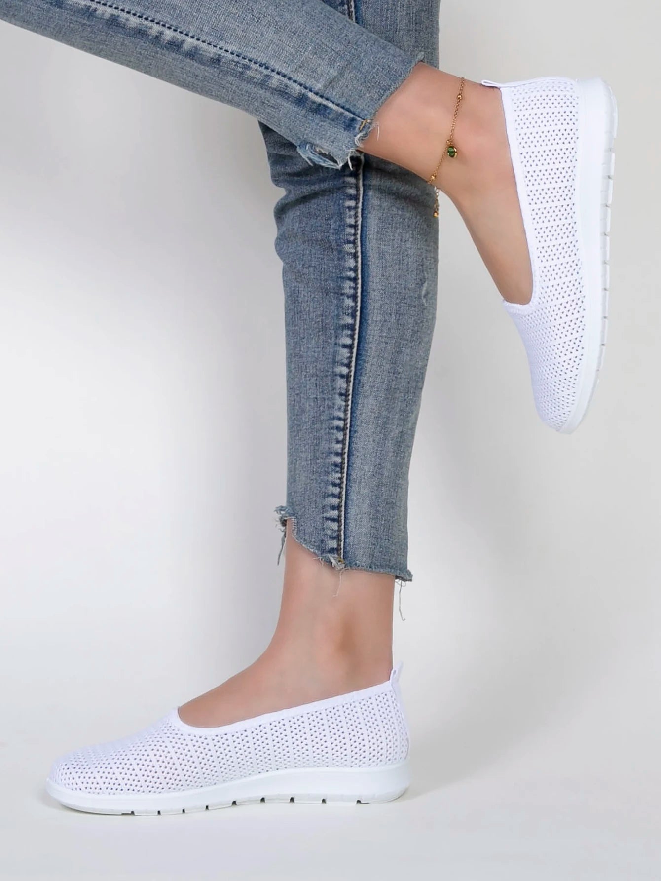 Women's summer breathable mesh flat shoes