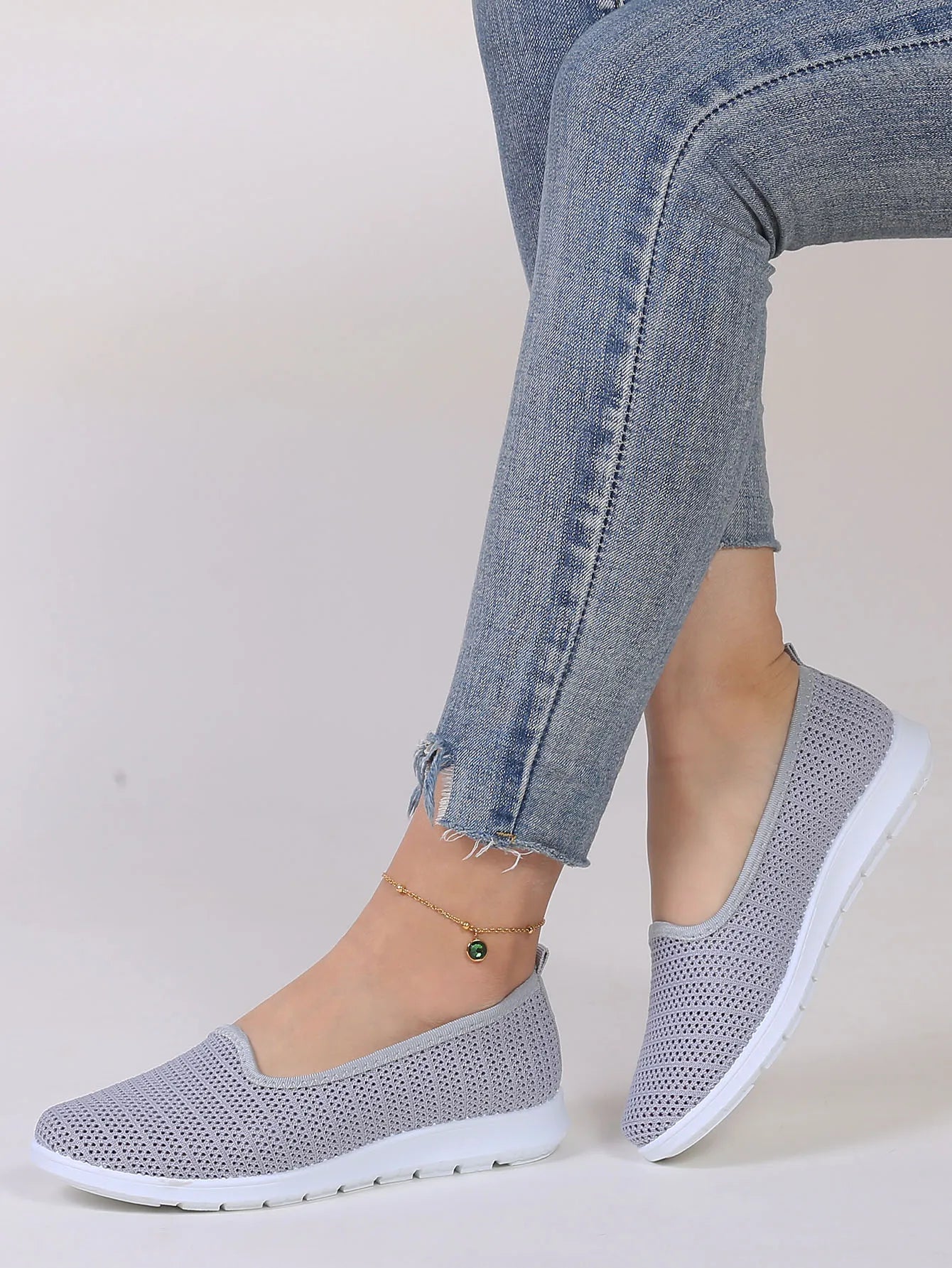 Women's summer breathable mesh flat shoes