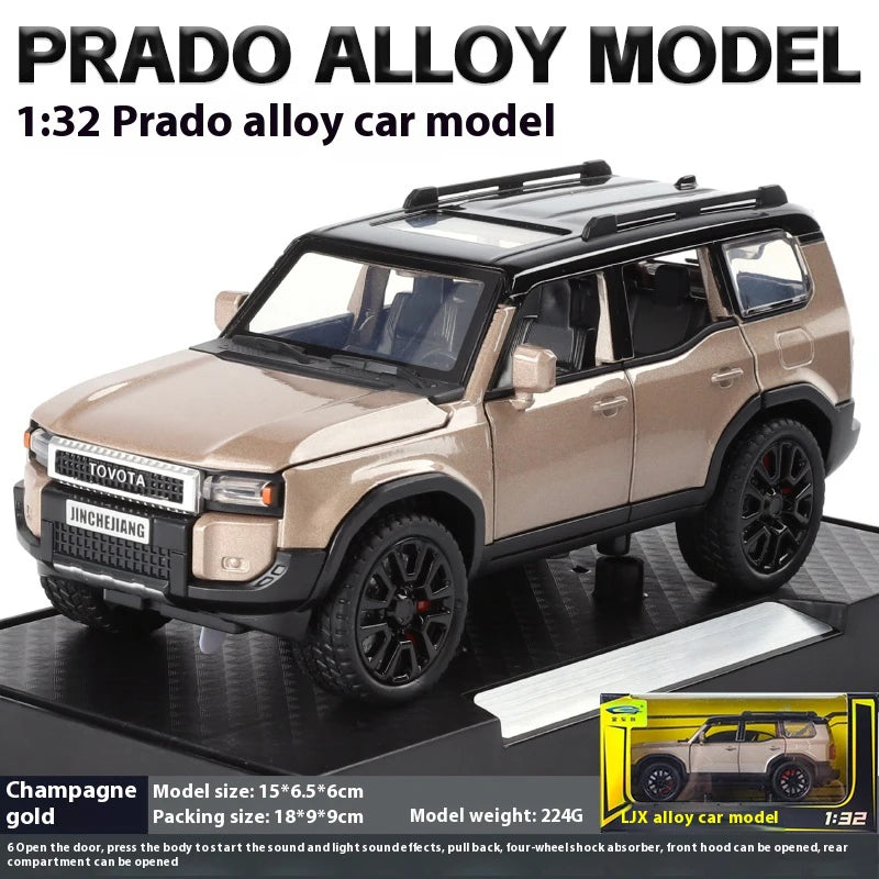 TOYOTA PRADO Diecast Model Collectibles Decorative Gift Boy