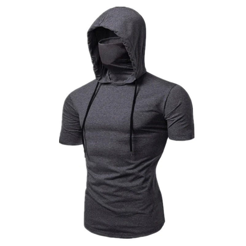 Large Mask Hoodie Sweatshirt Hooded Tops Cycling