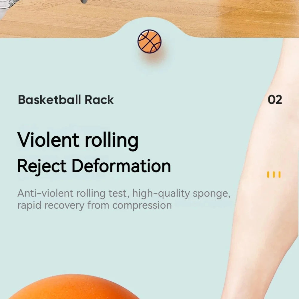 Silent Ball Bounce Squeezable Mute Bouncing Basketball