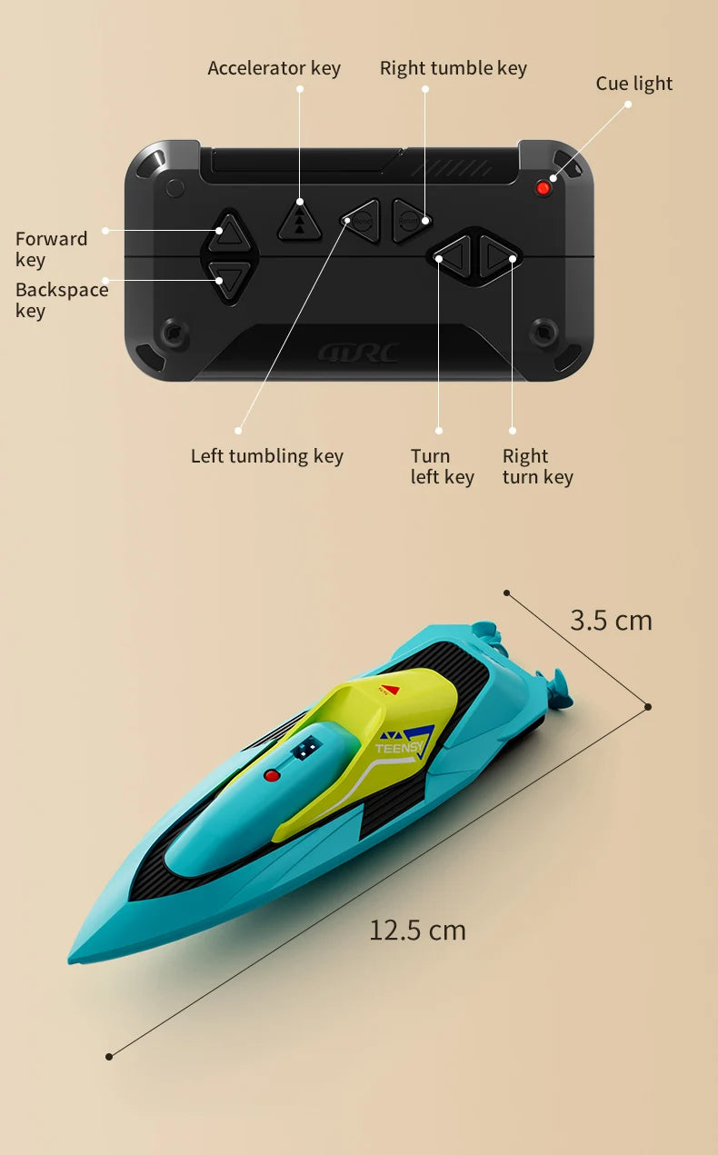 remote Racing Speedboat Summer Water Pool Toy