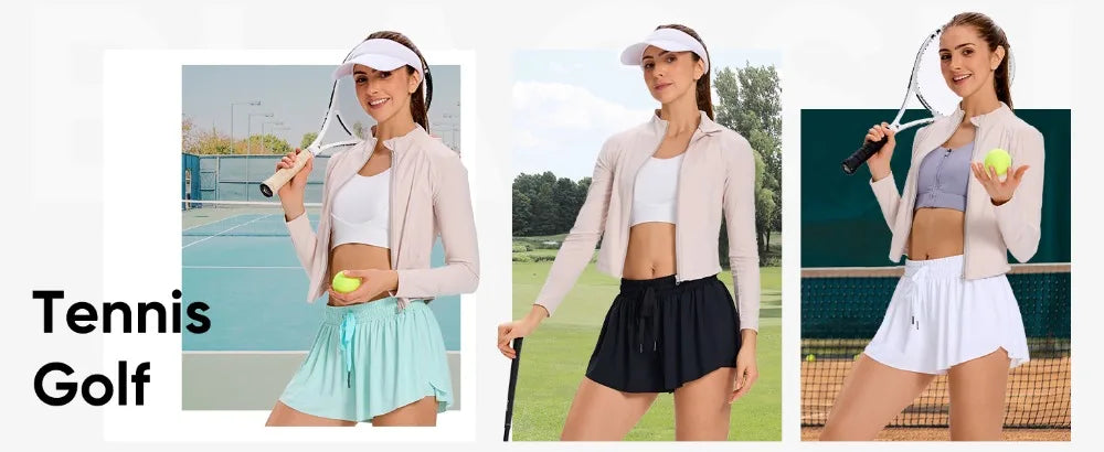 2in1 Jogger Flowy Athletic Shorts for Women