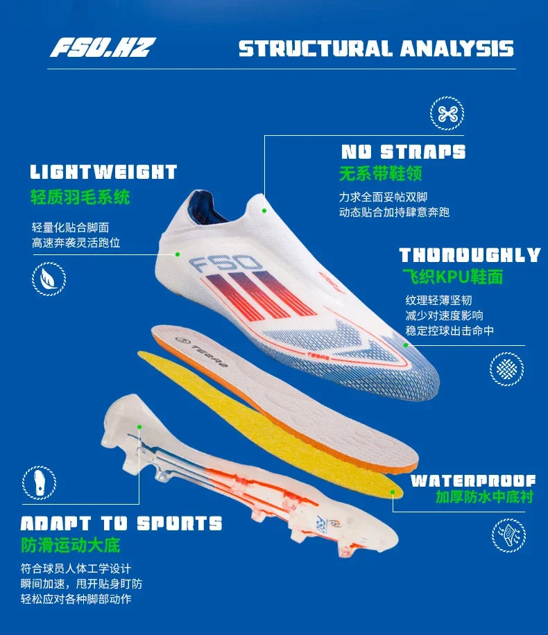 Men Football Boots TF/FG Society Original Indoor Low Cut Professional Soccer Shoes Unisex Football Shoes Ultralight Sport Wear