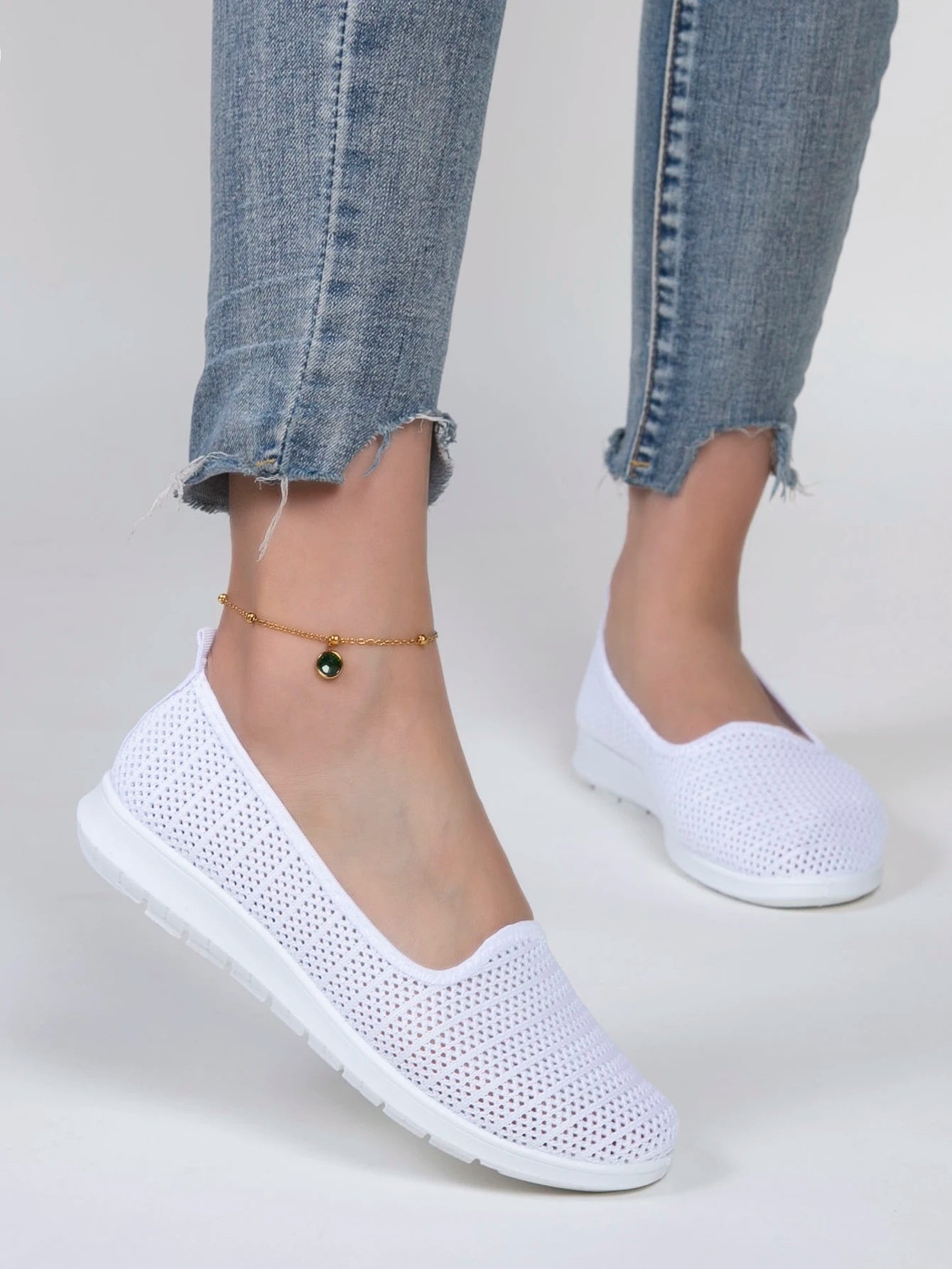 Women's summer breathable mesh flat shoes