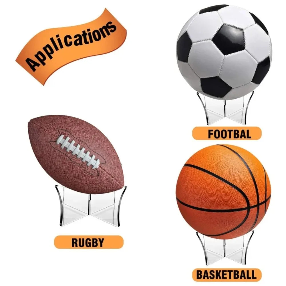 Basketball Ball Stand Display Base Rugby Football Bowling