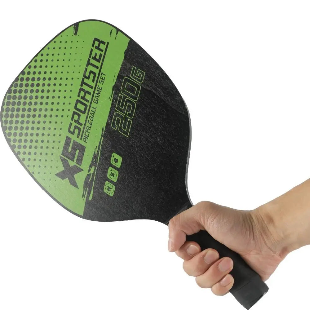 Wooden Pickleball Rackets Bag Beginner Pickleball Game Set