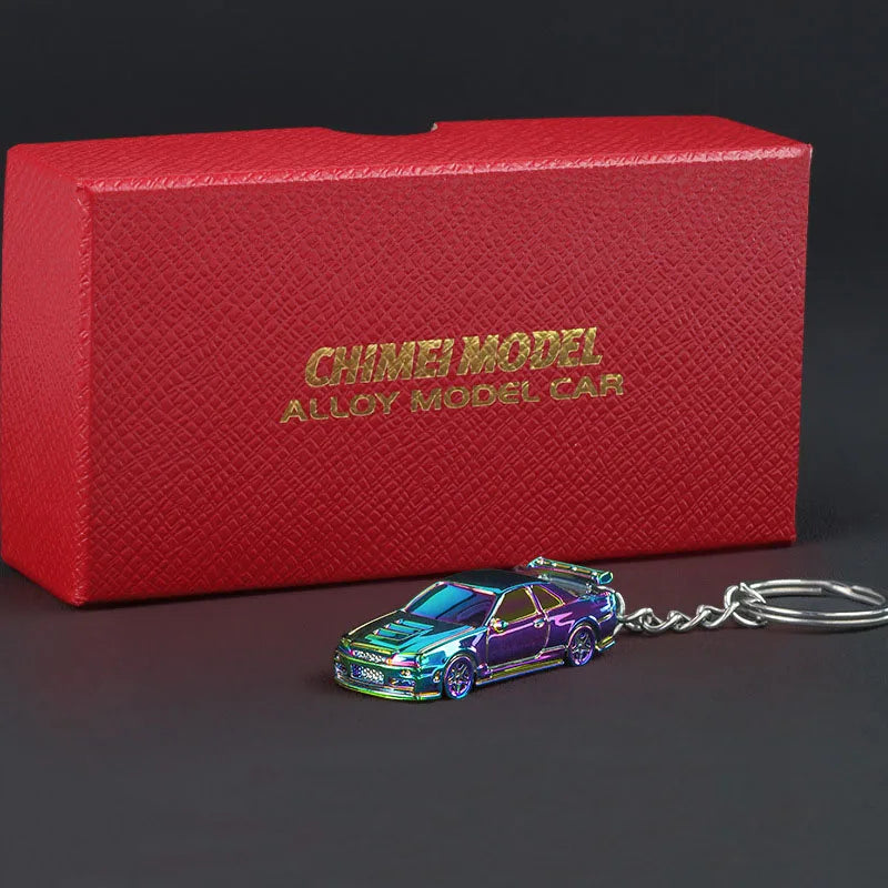 Diecast Keyring Electroplating Painting Keychains Boys Gifts Friends