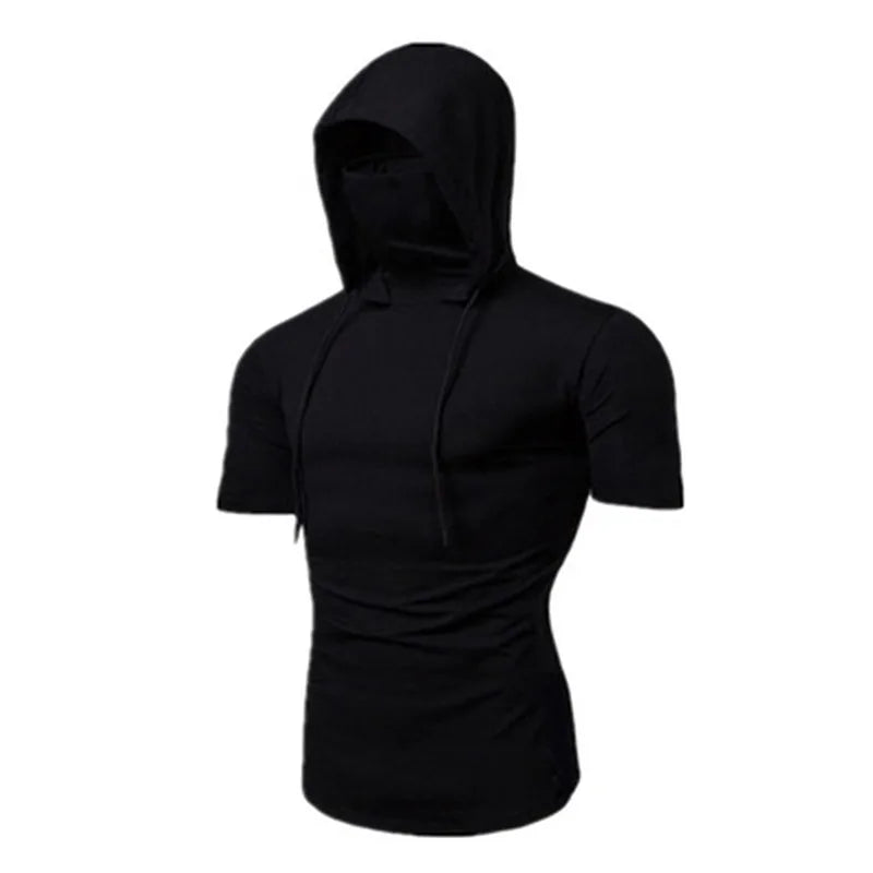 Large Mask Hoodie Sweatshirt Hooded Tops Cycling