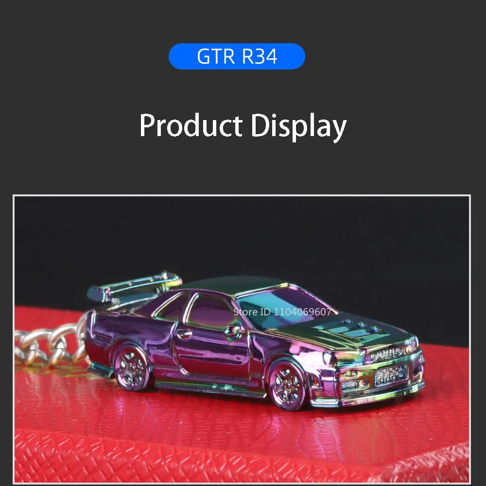 Diecast Keyring Electroplating Painting Keychains Boys Gifts Friends