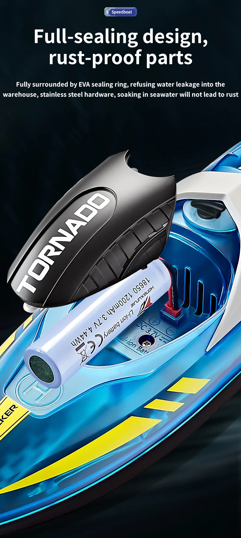 Water 2 Hours Endurance Speedboat Kids Toys Gifts