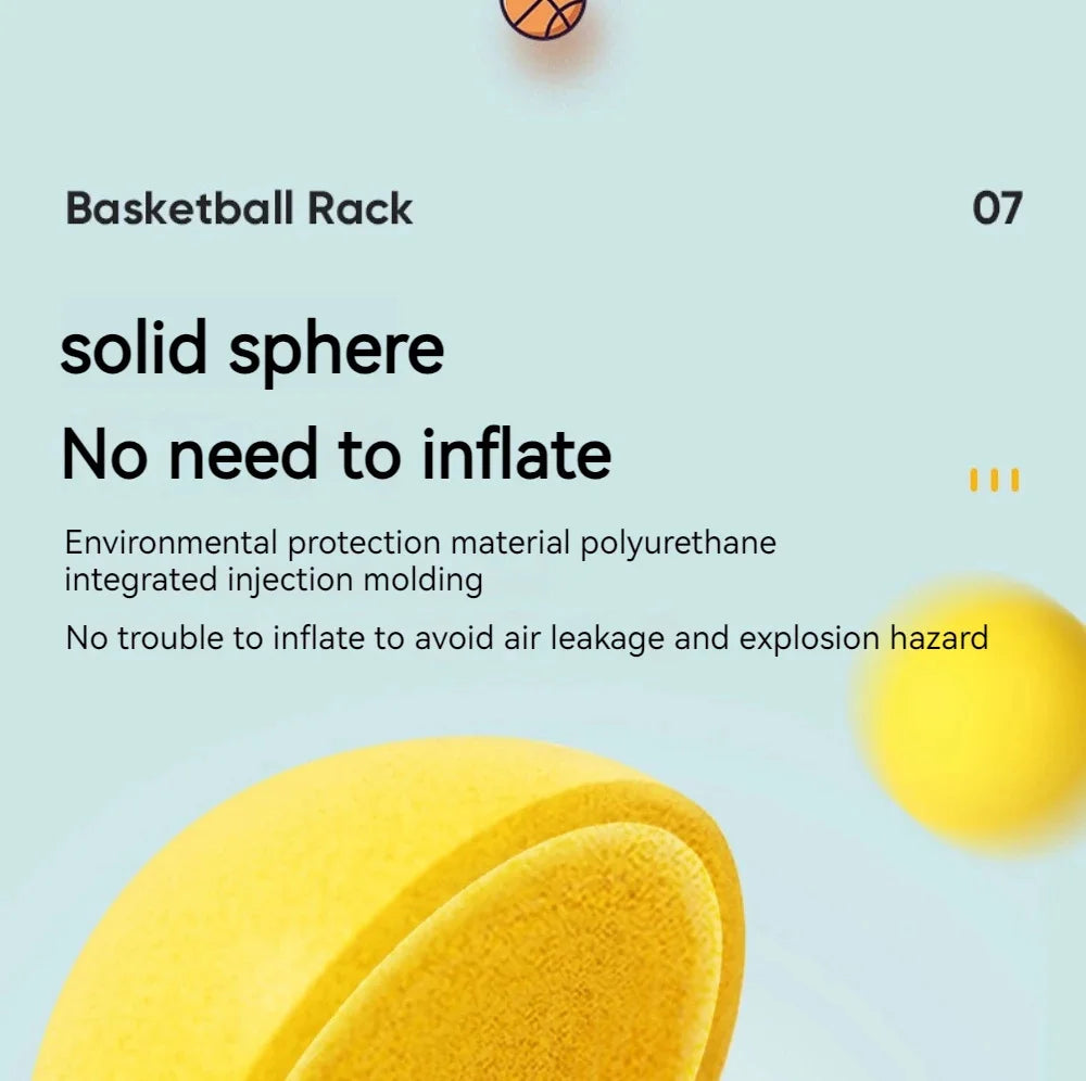 Silent Ball Bounce Squeezable Mute Bouncing Basketball