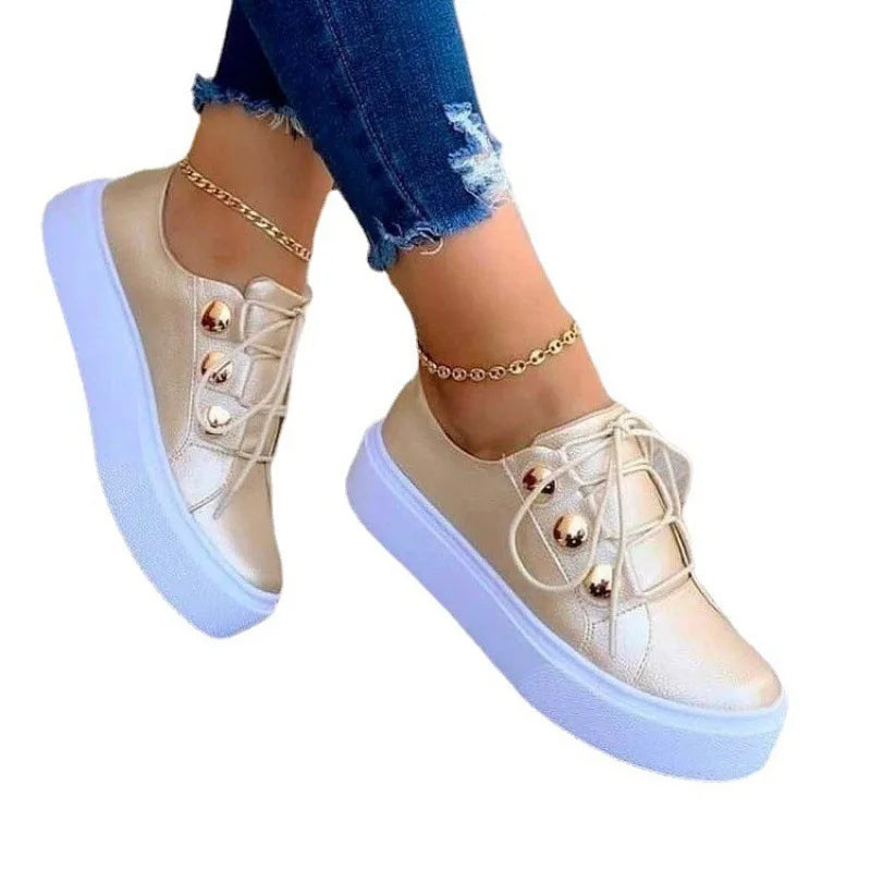 PLatform Shoes Plus Size Flats Women Slip On Tennis Shoes