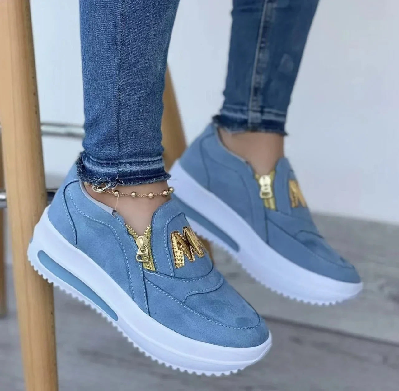 Women Platform Casual Slip Tennis Sneaker woman