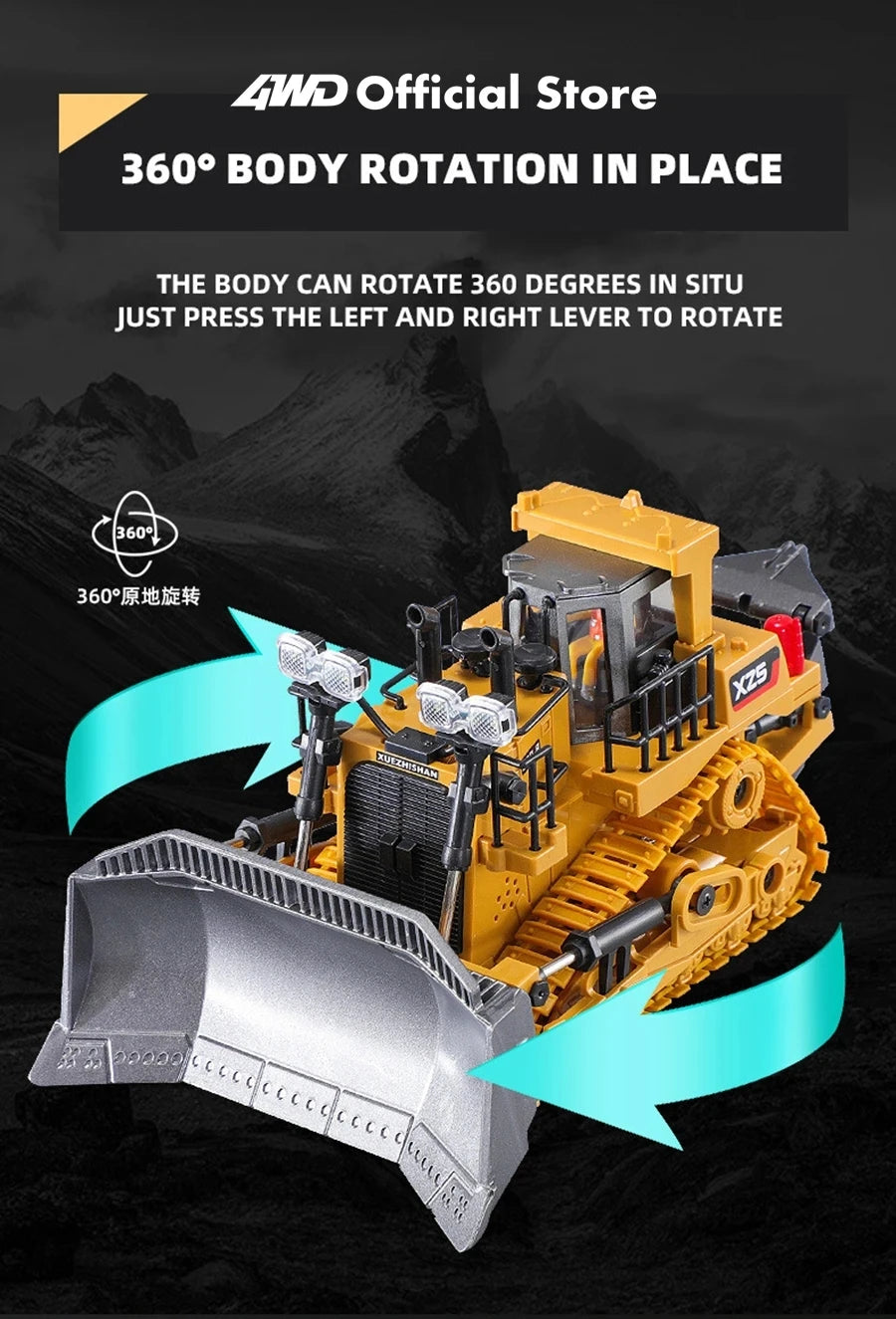 Remote Control Excavator childdren Kids Gifts